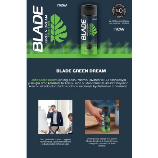 Blade Green Dream Deodorant 3x150ml