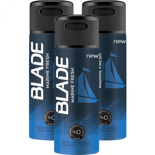 Blade Marine Fresh Deodorant 3x150ml