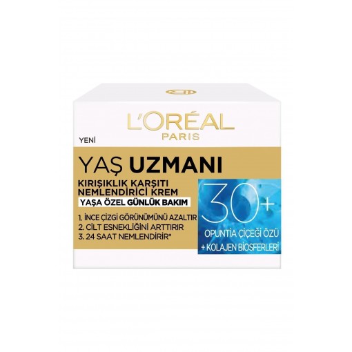 L Oreal Paris Yaş Uzmanı 30+ Kırışıklık Karşıtı Nemlen. Krem