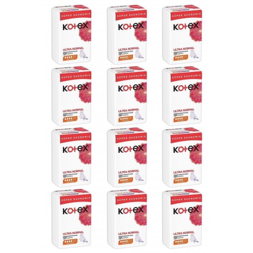 Kotex Hijyenik Ped Süper Normal 24 lü X 12paket 1 Koli